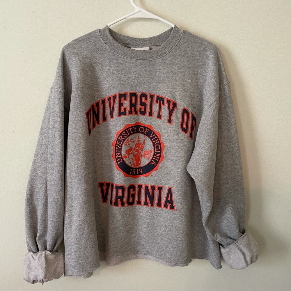 UVA cropped oversized hoodie